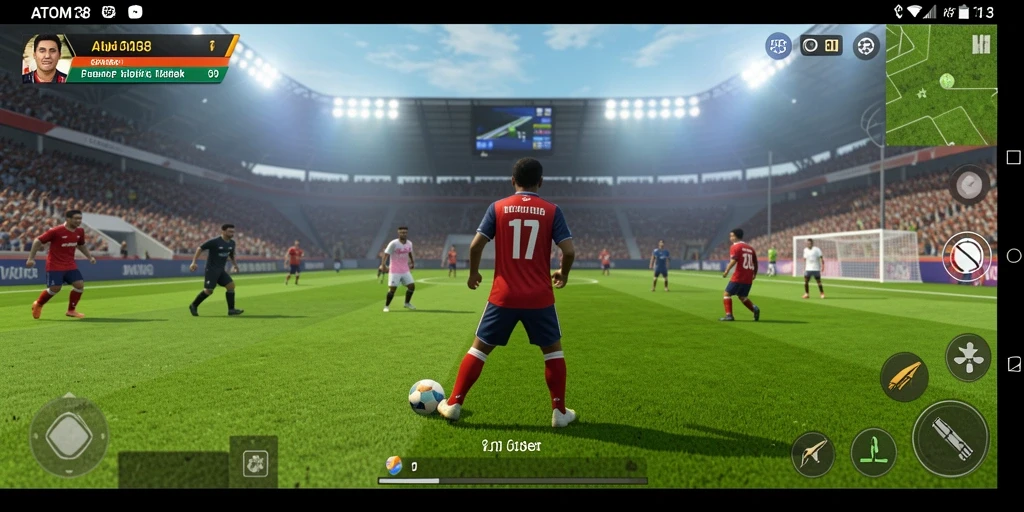Gameplay seru dari ATOM138 dengan aksi sepak bola yang menyenangkan.