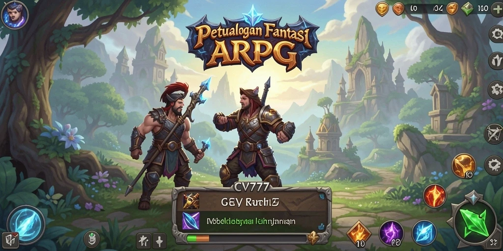 Tampilan gameplay ARPG yang mendebarkan dan penuh aksi.