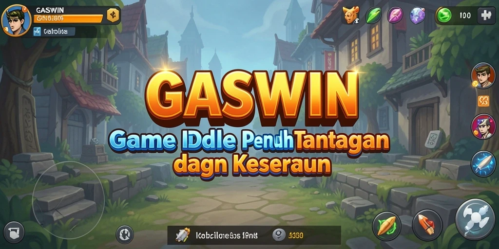 Screenshot utama GASWIN menampilkan gameplay Idle yang menarik.