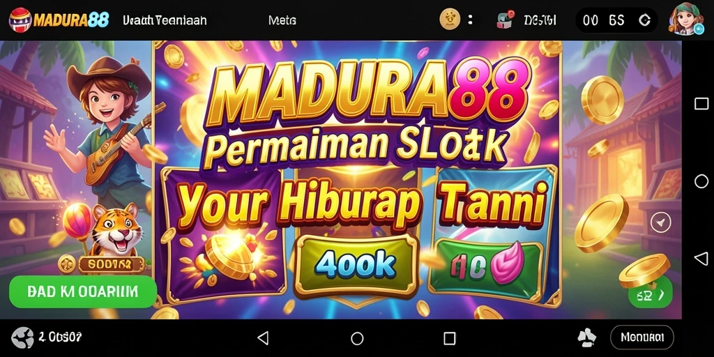 Gameplay Slot penuh warna dan menarik di MADURA88.