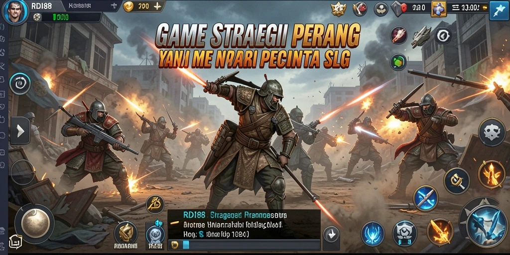 Tampilan gameplay menarik dari RDI88 dengan elemen strategi SLG.