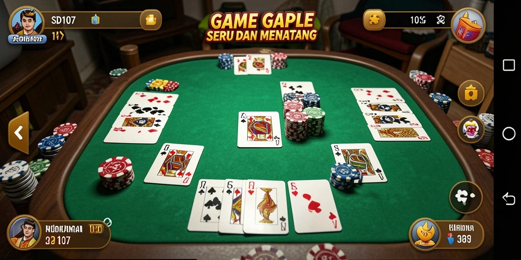 Gameplay Gaple yang menarik dan seru di SD107.
