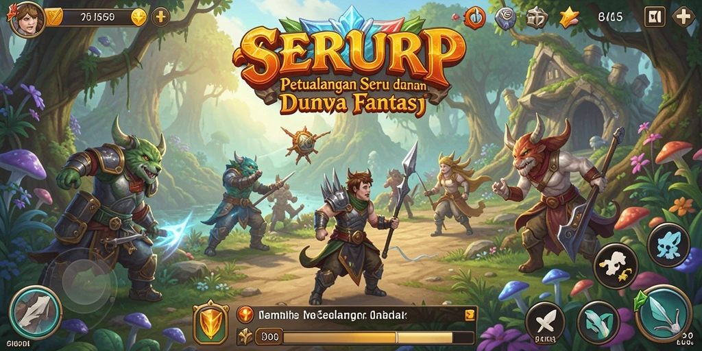 Tampilan gameplay <strong>SERURP</strong> yang menampilkan petualangan seru.