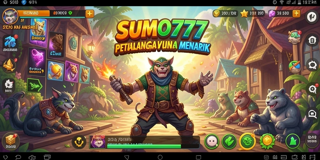 Tampilan gameplay seru dalam petualangan SUMO777 yang menakjubkan.
