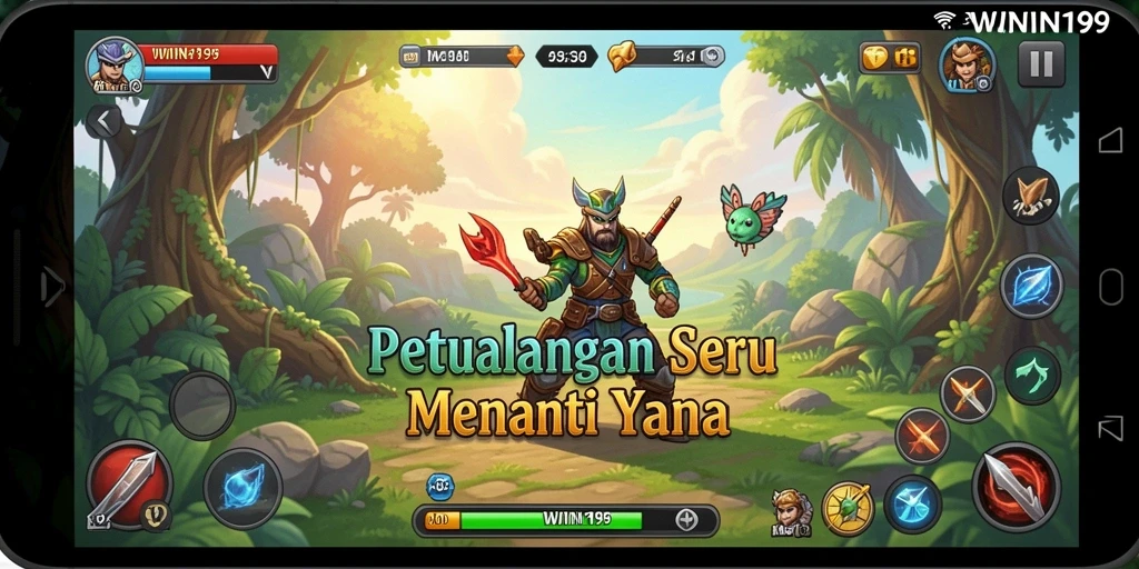 Tangkapan layar gameplay WIN199 yang mendebarkan dan penuh aksi.
