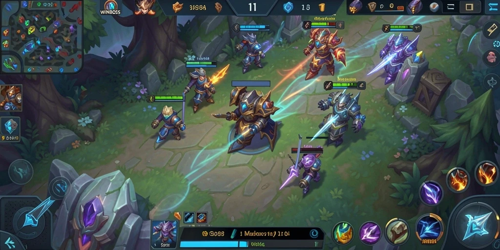 Tangkapan layar gameplay WINBOSS yang menegangkan dan penuh aksi.