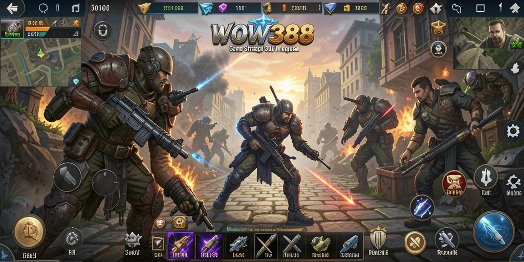 Tampilan gameplay seru di WOW388 dengan strategi SLG.